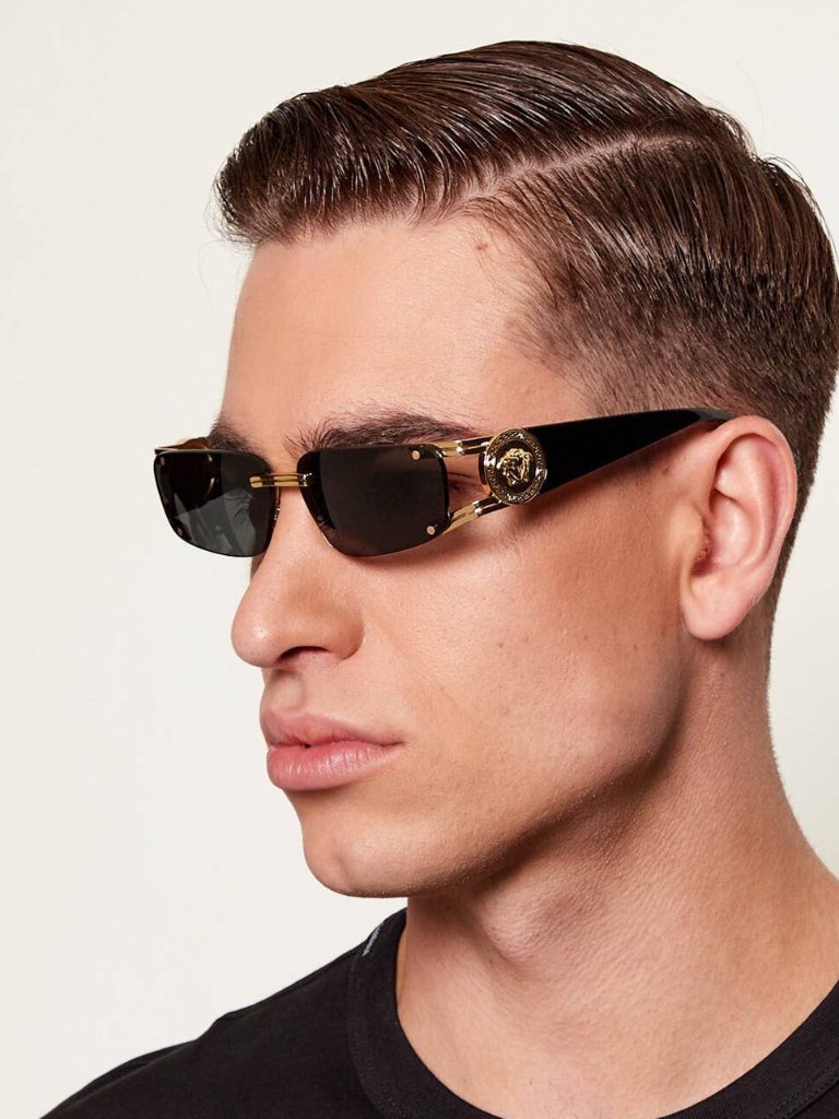 New Versace Sunglasses Mod 2291 Unisex Black Ve2291 100287, Ve2291 1002/87